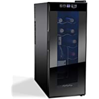 Los mejores  - Display4top Vinoteca Nevera para vinos 12 Botellas- Puerta de vidrio templado- cajón cromado (35L)